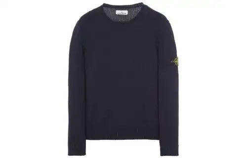 STONE ISLAND Sweaters Men's Blue Crew Neck Moderate Other