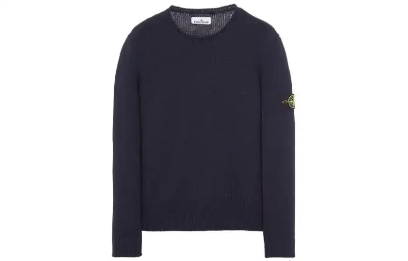 STONE ISLAND Sweaters Men's Blue Crew Neck Moderate Other