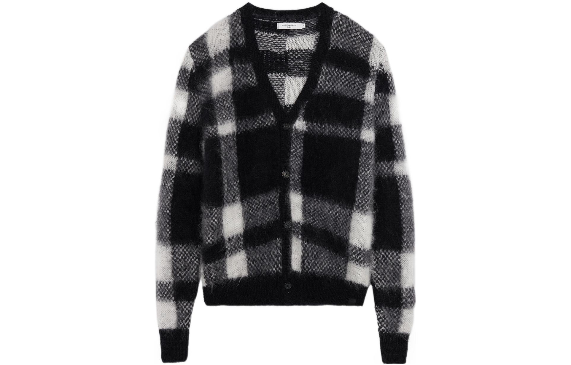 Худи Maison Kitsune Cardigan (черно-белое)