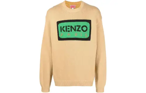 【Previous Season】logo-intarsia knitted jumper