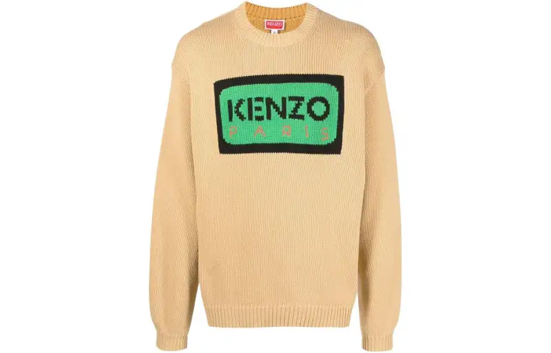 【Previous Season】logo-intarsia knitted jumper