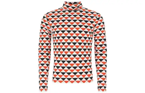 PRADA Sweaters Men's Multicolor Turtleneck Moderate Base Layer