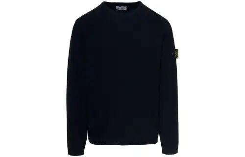 STONE ISLAND Sweaters Men's Marine Blue Crew Neck Moderate Other