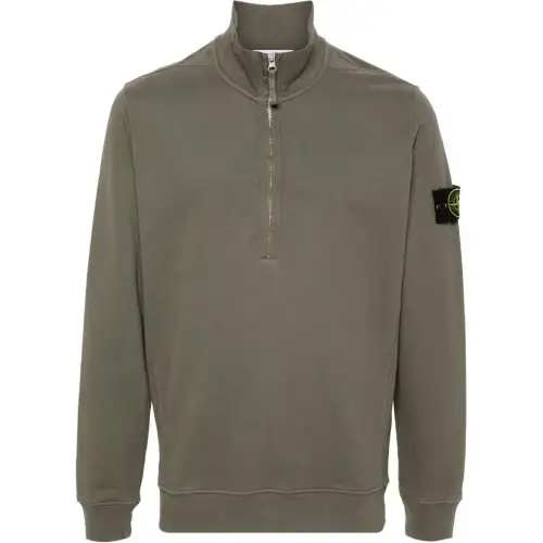STONE ISLAND Compass-badge Cotton Sweatshirt