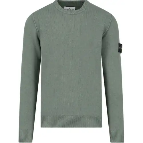 STONE ISLAND Logo Patch Crewneck Jumper