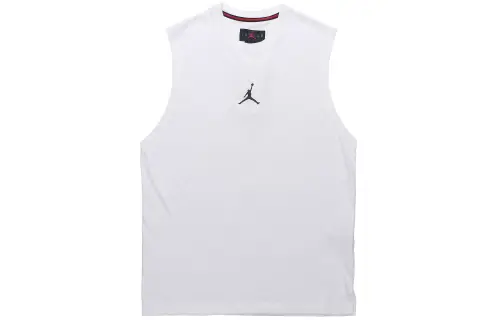Jordan Air Men's Training Quick-Dry Knit Crewneck Sleeveless Tank White
