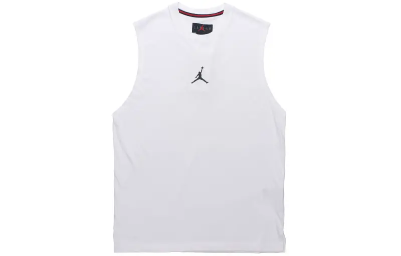 Jordan Air Men's Training Quick-Dry Knit Crewneck Sleeveless Tank White