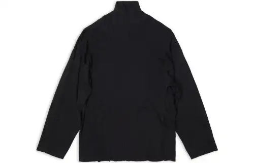 Balenciaga distressed-finish roll neck sweatshirt