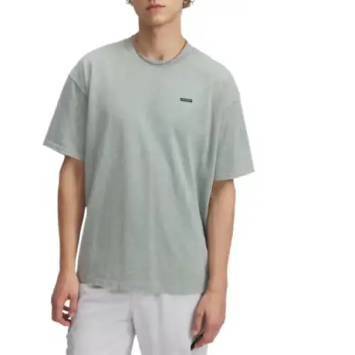 Under Armour UA Heavyweight Logo Wash T Shirt Men's Green 348