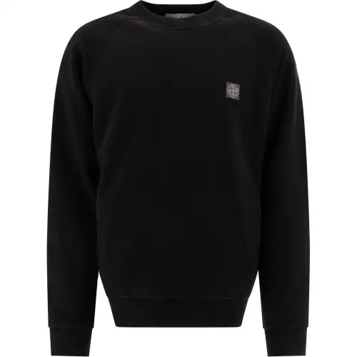 STONE ISLAND Logo Patch Crewneck Sweatshirt