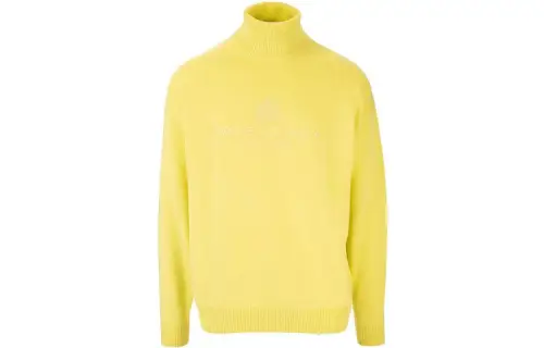 Balenciaga Cashmere Sweaters Men's Yellow Turtleneck Moderate