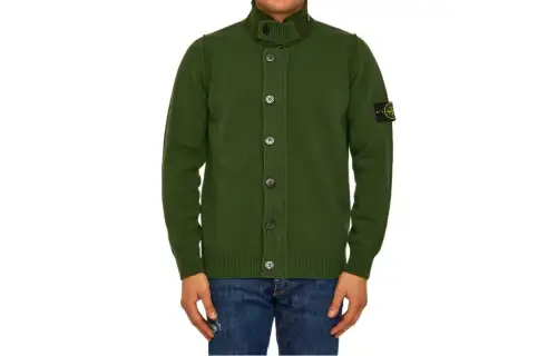 STONE ISLAND FW22 Loose Fit Knitwear Men's Green