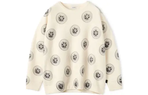 LOEWE Sweaters Men's White Crew Neck Moderate Other