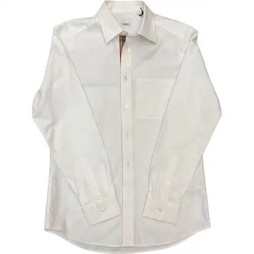 Burberry Shirts Men's White Lapel Moderate Other