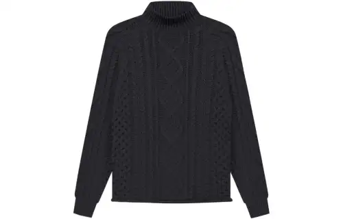 Fear Of God Essentials SS22 Sweaters Men's Black Iron Turtleneck Moderate Base Layer