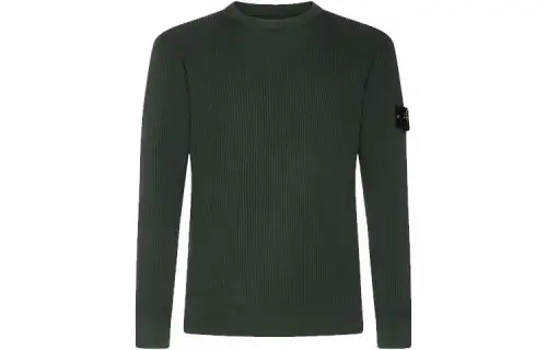 STONE ISLAND Logo Patch Knitted Jumper