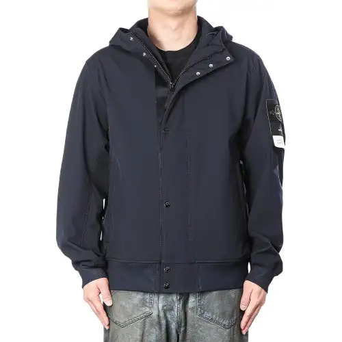 STONE ISLAND Logo Patch Hooded Jacket