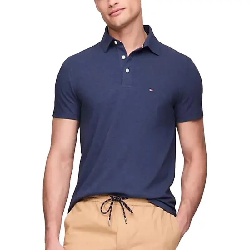 Tommy Hilfiger Polo Shirt Men's Navy Blue