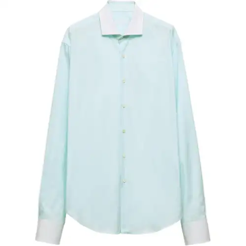 PRADA SS24 Shirt Men's Aqua Green