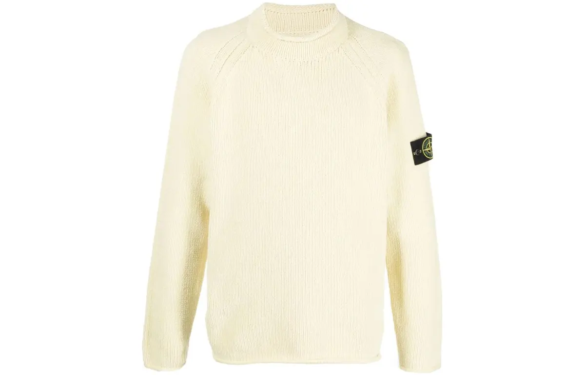 STONE ISLAND FW22 Sweater Men's Beige Yellow