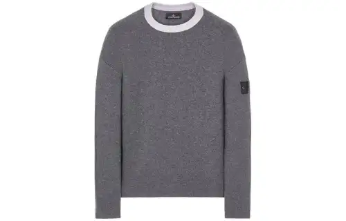 STONE ISLAND Sweaters Men's Blue Gray Crew Neck Moderate Other