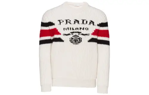 PRADA SS22 Cashmere Sweater Men's White