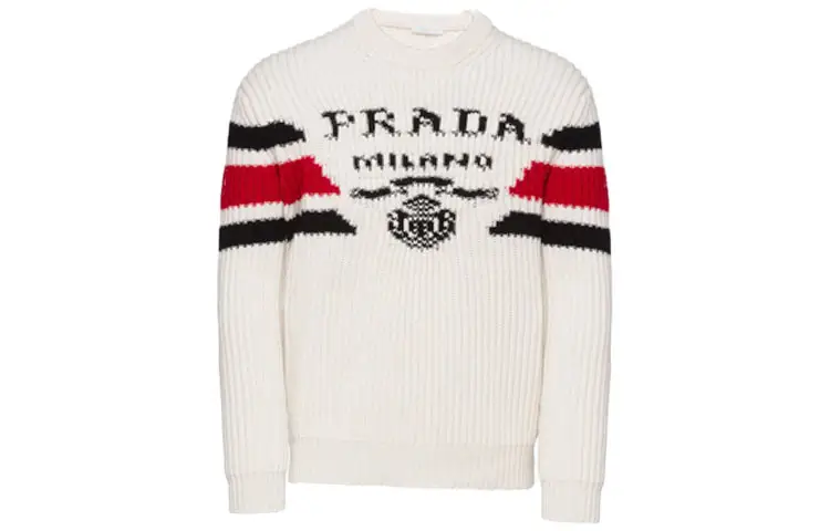 PRADA SS22 Cashmere Sweater Men's White