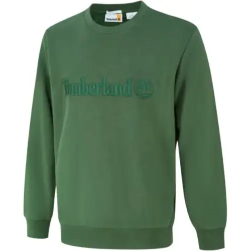 Timberland AF Embroidery Tonal Front Sweatshirt Men's Green