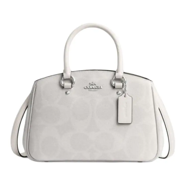 COACH Carryall Artificial Leather Handbag Large Women's White