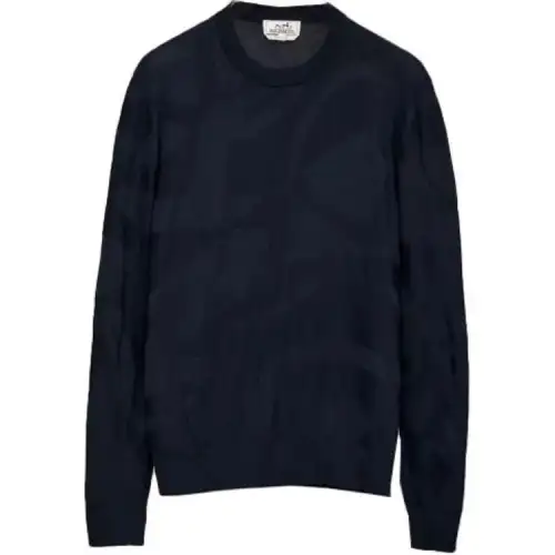 HERMES FW22 Sweater Men's Ocean Blue