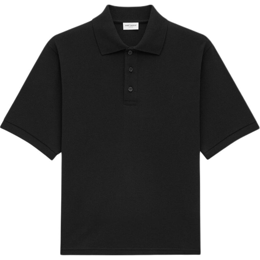 футболка SAINT LAURENT Polo (черный)