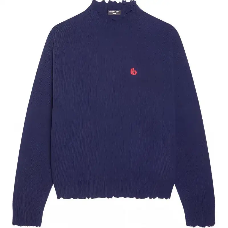 Balenciaga Sweaters Men's Blue Turtleneck Moderate Other