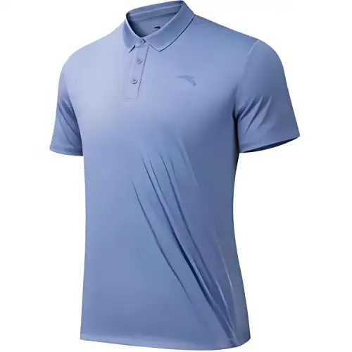 ANTA Polo Shirts Men's Cerulean Sky Polo Collar Moderate Straight Fit
