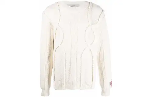 【Previous Season】braided motif virgin wool jumper