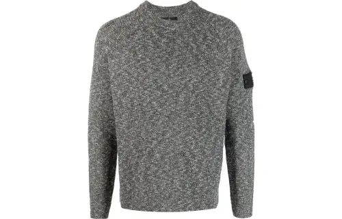 STONE ISLAND Sweaters Men's Dark Gray Crew Neck Moderate Other