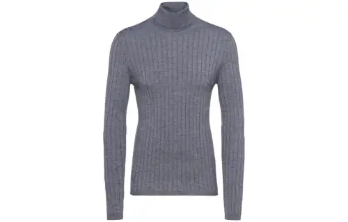 Prada ribbed roll neck jumper