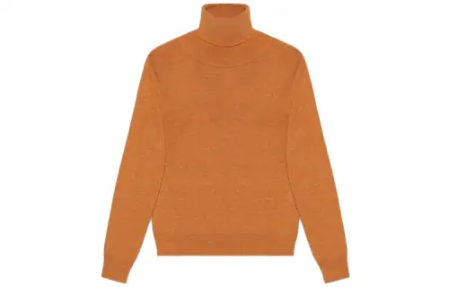 GUCCI Sweaters Men's Orange Turtleneck Moderate Other