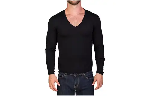 PRADA Sweaters Men's Black V Neck Moderate Other
