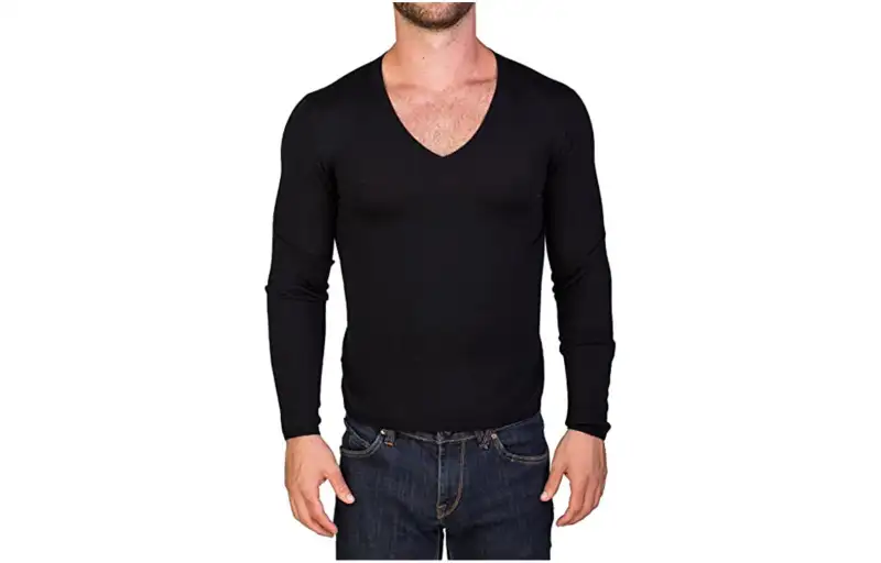 PRADA Sweaters Men's Black V Neck Moderate Other