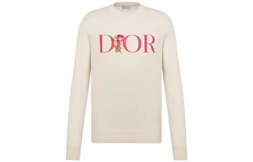 DIOR DIOR New Season Collection DIOR FW22 Qixi Festival Collection FW22 Knitwear Men's White