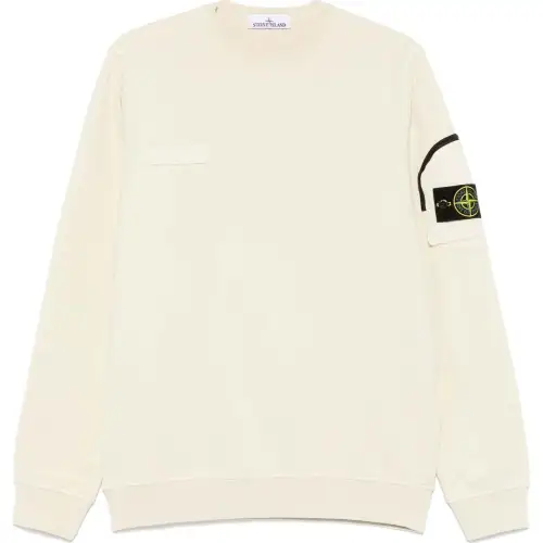 STONE ISLAND Compass Patch Crewneck Sweatshirt