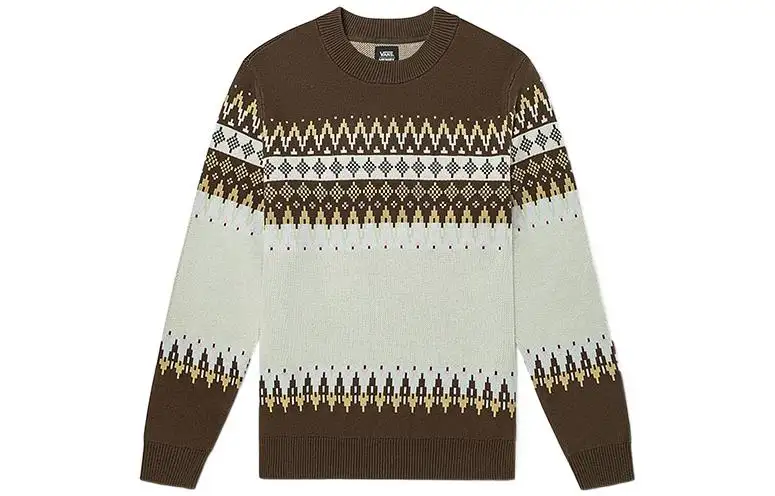 Vans X Justin Henry Sweaters Unisex Ecru Crew Neck Moderate Base Layer