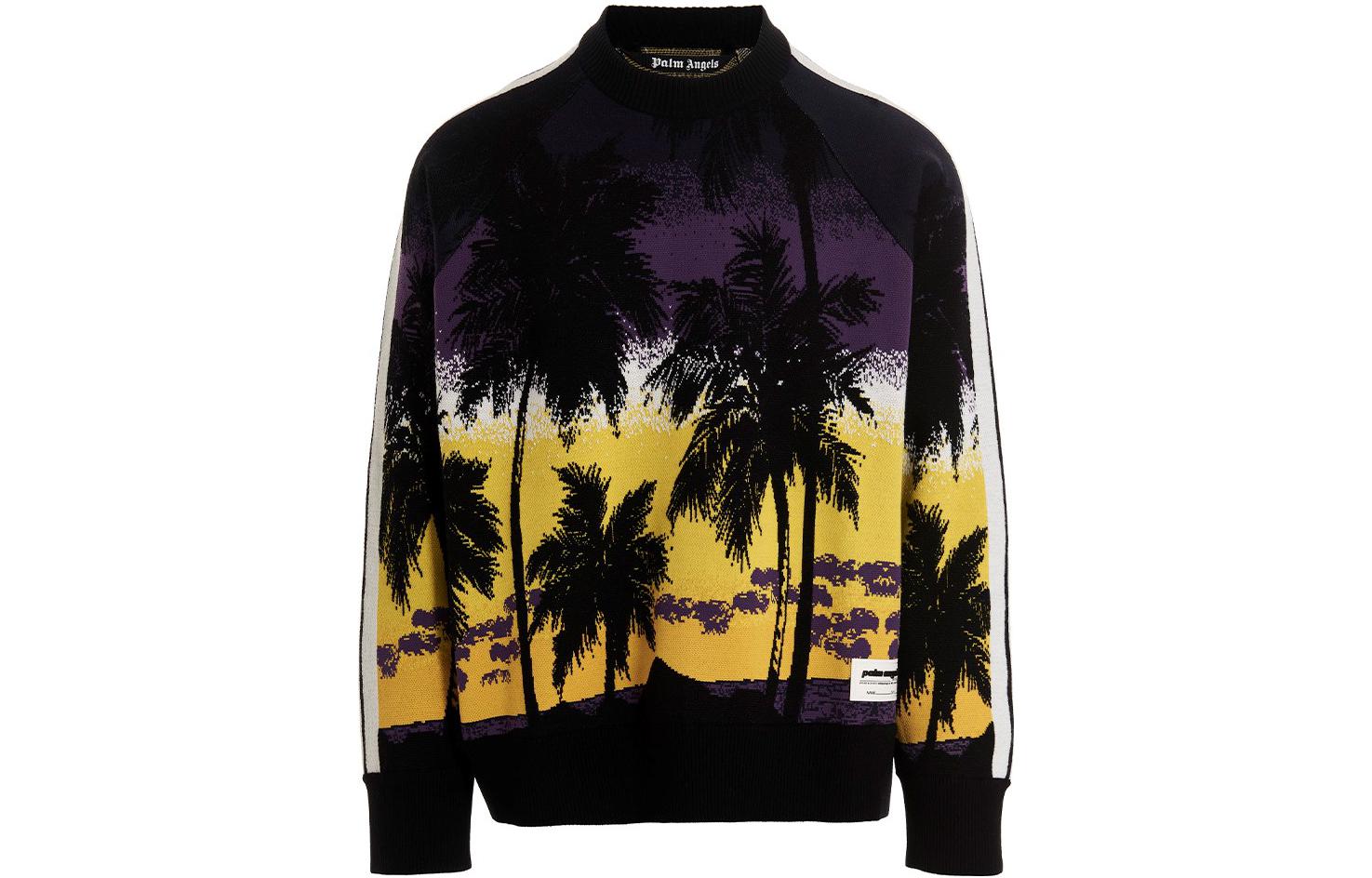 PALM ANGELS Palm Sunset Track Ski Sweater