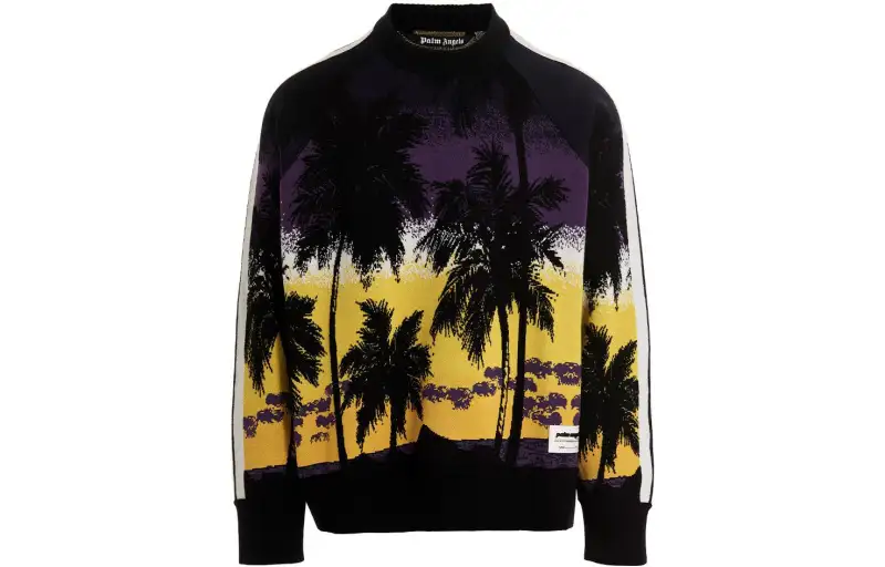 PALM ANGELS Palm Sunset Track Ski Sweater