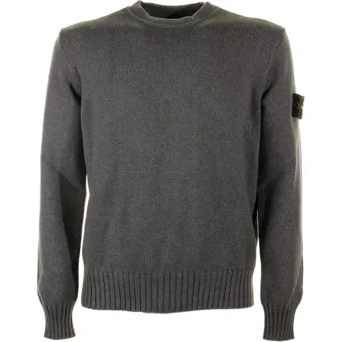 STONE ISLAND Logo Patch Crewneck Jumper