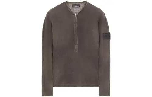 STONE ISLAND Sweaters Men's Brown Crew Neck Moderate Other