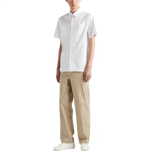 PRADA Triangle logo Short sleeve Shirt