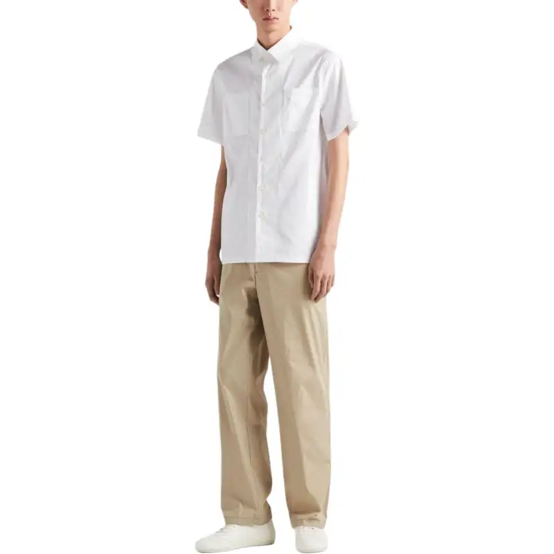 PRADA Triangle logo Short sleeve Shirt