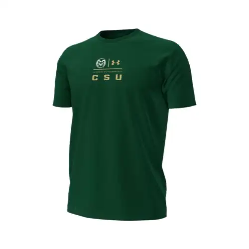 Under Armour Performance CottonCollegiate T Shirt Men's Green