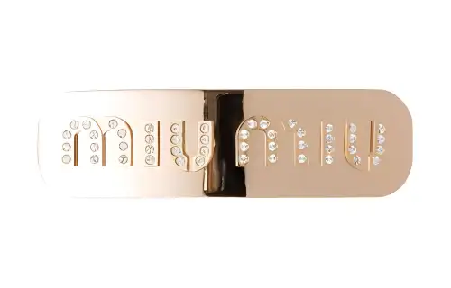 MIU MIU Hair Clips Women's Gold